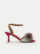 SANDALIAS FUCSIA TACÓN JOYA MULTICOLOR