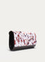 BOLSO CLUTCH BLANCO VACA CON CADENA DORADA