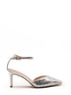 Silver slingback shoe with sequins