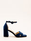 Sandalias Elegante de Terciopelo Marino