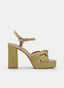 SANDALIA DE TACÓN CON PLATAFORMA BEIGE