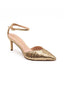 Zapato oro destalonado de lentejuelas