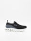 Zapatilla slip on negra con suela ergonómica blanca