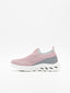 Zapatilla slip on rosa con suela ergonómica blanca
