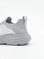 Zapatilla slip-on gris degradada con logo y suela chunky