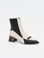 Stivale Nero Tacco Leopardo