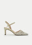ZAPATOS DESTALONADOS ORO TRENZADOS TACÓN