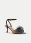 SANDALIAS AZUL TACÓN JOYA BICOLOR