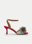 SANDALIAS FUCSIA TACÓN JOYA MULTICOLOR