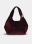 BOLSO FIESTA BURDEOS TERCIOPELO HOMBRO CADENA