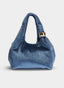 BOLSO FIESTA GRIS TERCIOPELO HOMBRO CADENA