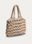 BOLSO DE MACRAMÉ BICOLOR