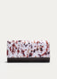 BOLSO CLUTCH BLANCO VACA CON CADENA DORADA