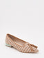 Mocasines  con borlas taupe y tacón verde
