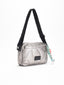 Bolso bandolera acolchado plomo