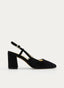 ZAPATO DE TERCIOPELO DESTALONADO NEGRO