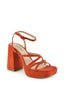 Sandalia terracota con plataforma