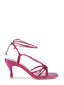 Sandalia metalizada fucsia